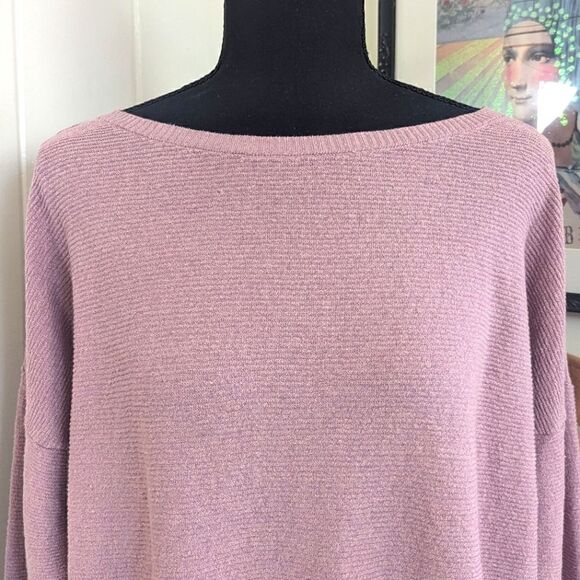 Eileen Fisher Pastel Petal Pink Linen Minimalist Preppy Quiet Luxury Sweater L - Picture 4 of 10